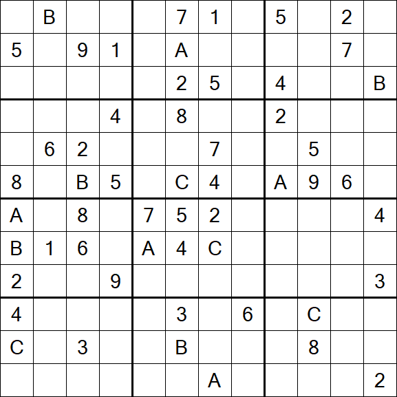 Sudoku 12x12 - Hard
