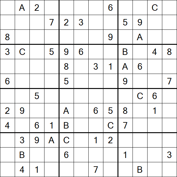 Sudoku 12x12 - Hard