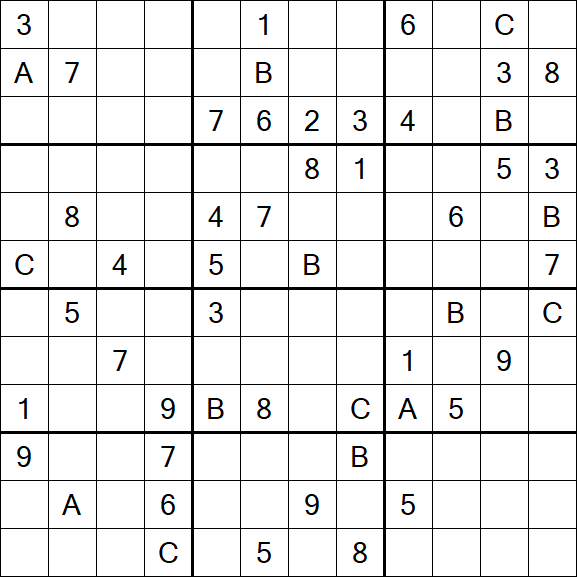 Sudoku 12x12 - Difficile