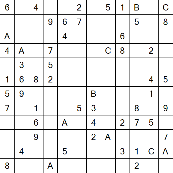 Sudoku 12x12 - Difficile