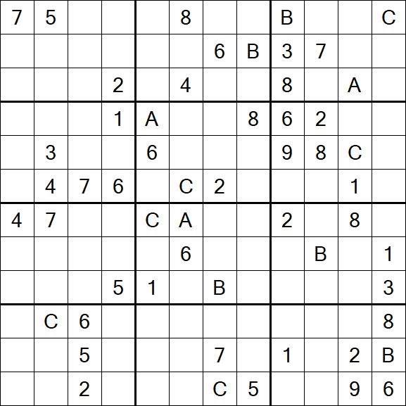 Sudoku 12x12 - Difficile