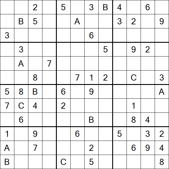 Sudoku 12x12 - Difficile