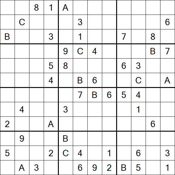 Sudoku 12x12 - Difficile