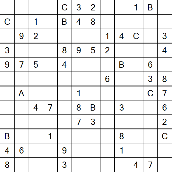 Sudoku 12x12 - Difficile