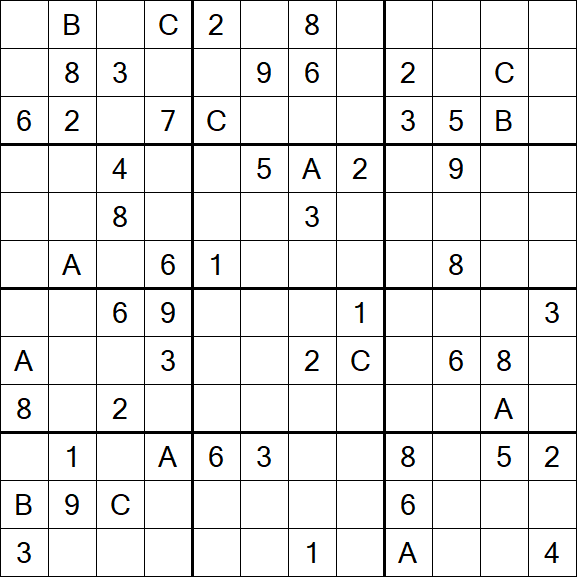 Sudoku 12x12 - Difficile