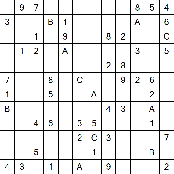 Sudoku 12x12 - Difficile