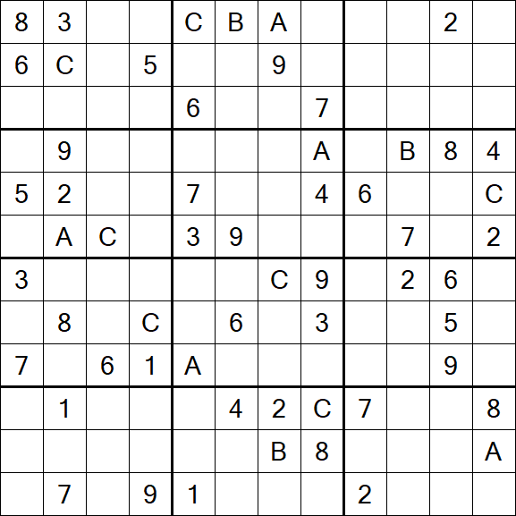Sudoku 12x12 - Difficile