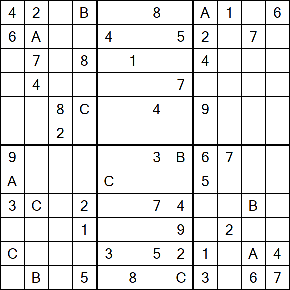 Sudoku 12x12 - Difficile