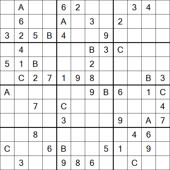 Sudoku 12x12 - Difficile