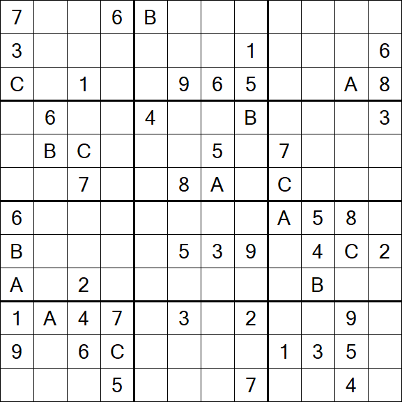 Sudoku 12x12 - Difficile