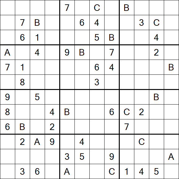 Sudoku 12x12 - Difficile