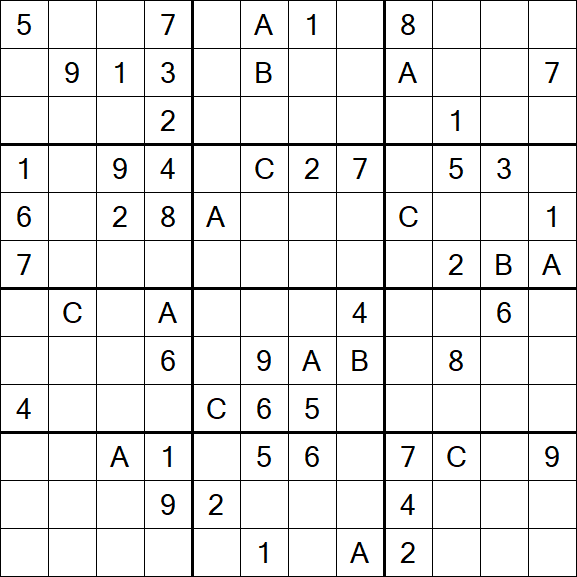 Sudoku 12x12 - Difficile
