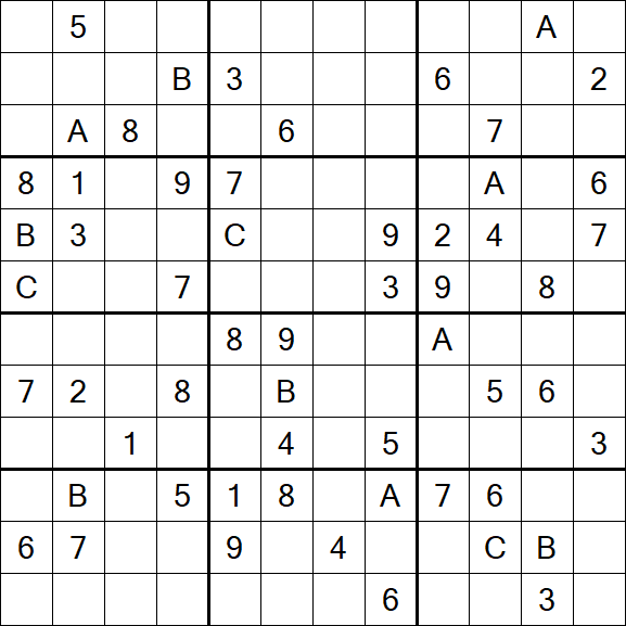 Sudoku 12x12 - Schwierig
