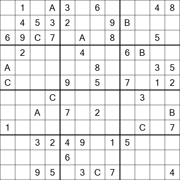 Sudoku 12x12 - Difficile