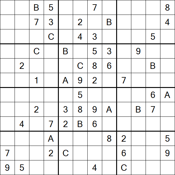 Sudoku 12x12 - Difficile