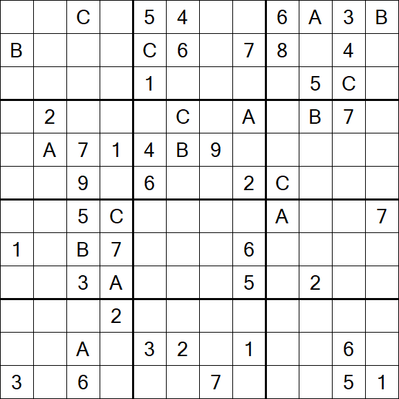 Sudoku 12x12 - Difficile