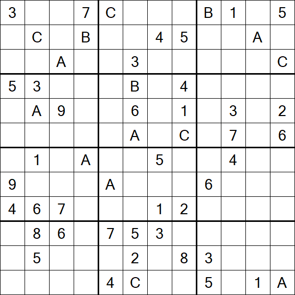 Sudoku 12x12 - Difficile