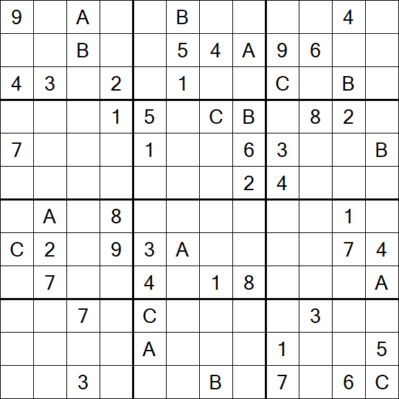Sudoku 12x12 - Difficile