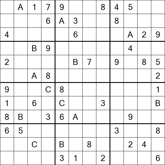 Sudoku 12x12 - Difficile