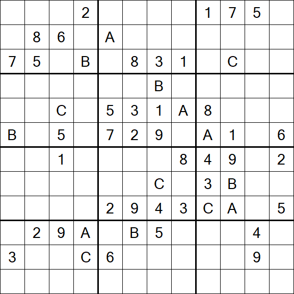 Sudoku 12x12 - Difficile