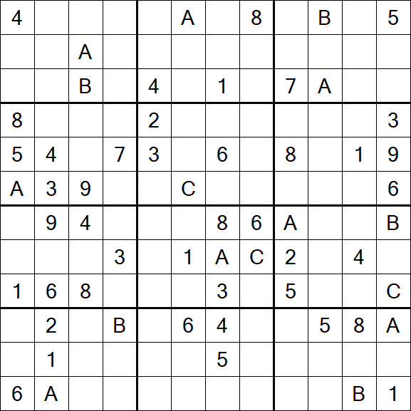 Sudoku 12x12 - Difficile