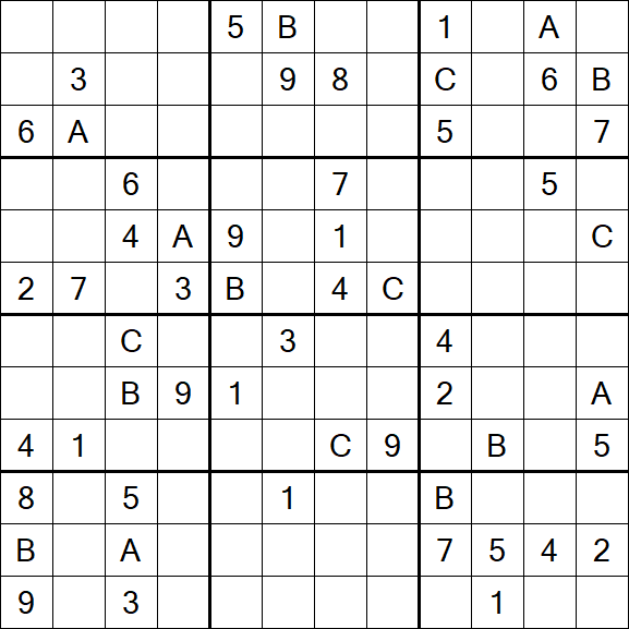 Sudoku 12x12 - Difficile