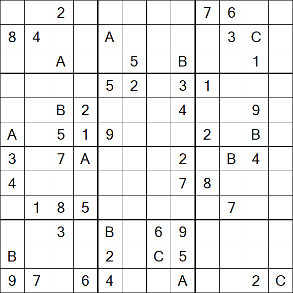 Sudoku 12x12 - Difficile