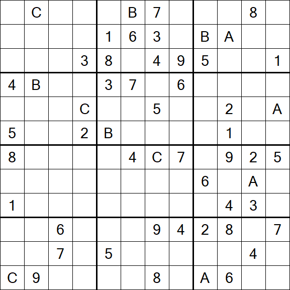 Sudoku 12x12 - Difficile