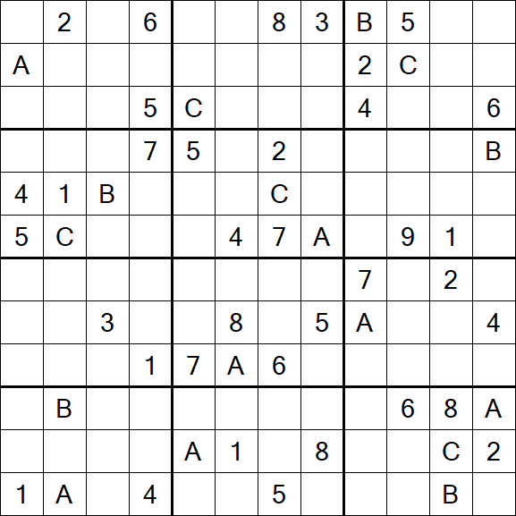 Sudoku 12x12 - Difficile