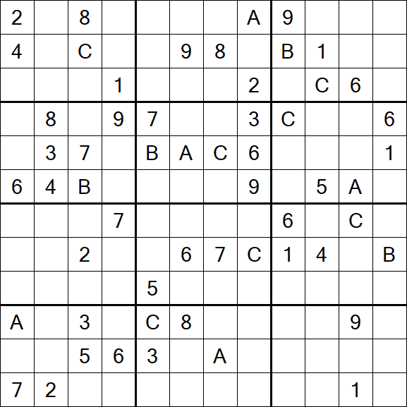 Sudoku 12x12 - Difficile