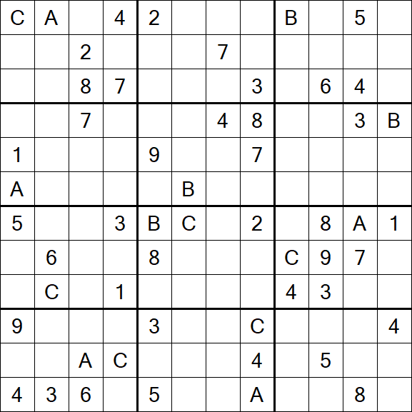 Sudoku 12x12 - Difficile