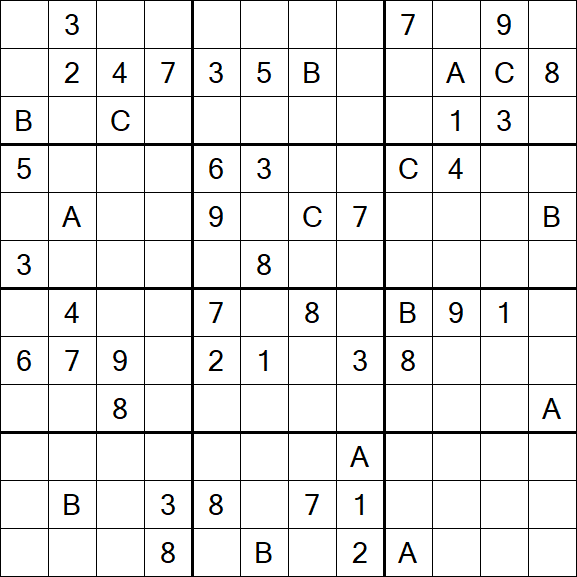 Sudoku 12x12 - Difficile