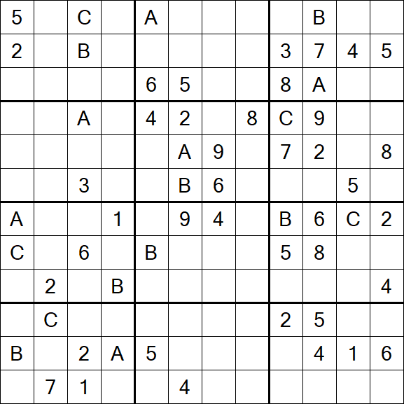 Sudoku 12x12 - Difficile