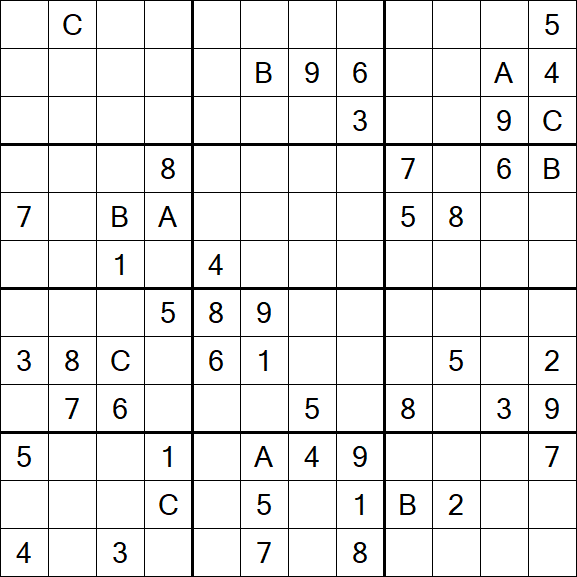 Sudoku 12x12 - Difficile