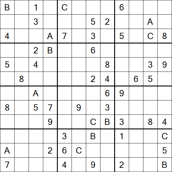 Sudoku 12x12 - Difficile
