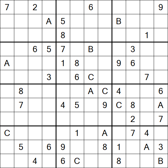 Sudoku 12x12 - Difficile