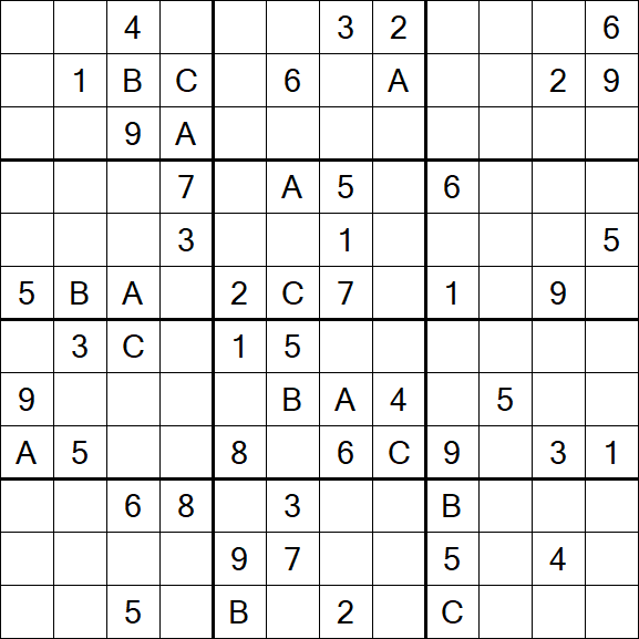Sudoku 12x12 - Difficile
