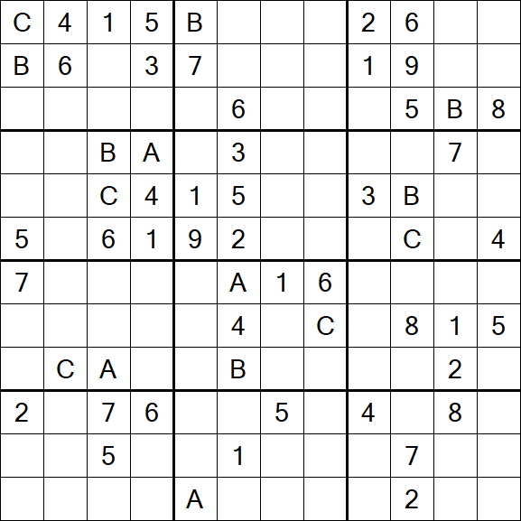 Sudoku 12x12 - Difficile