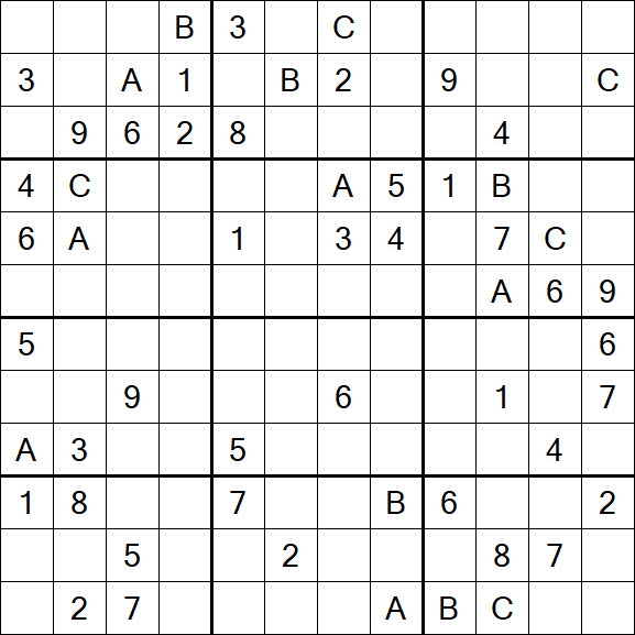 Sudoku 12x12 - Difficile