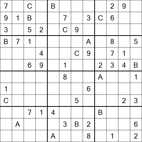 Sudoku 12x12 - Difficile