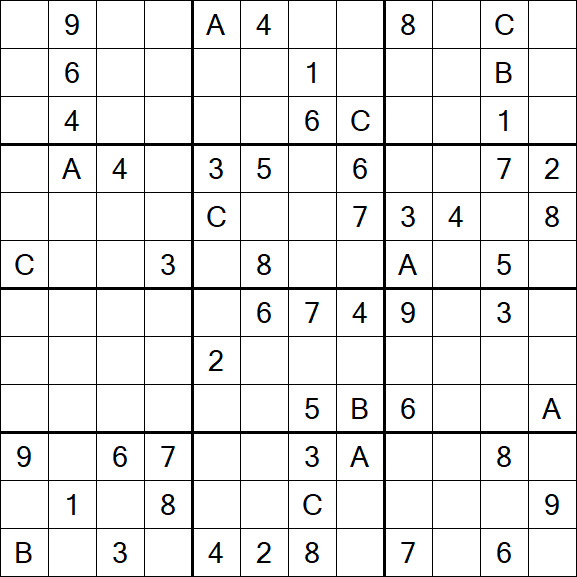 Sudoku 12x12 - Difficile