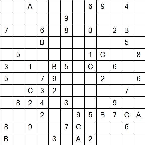 Sudoku 12x12 - Difficile
