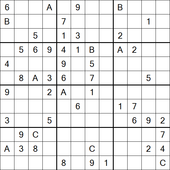Sudoku 12x12 - Difficile
