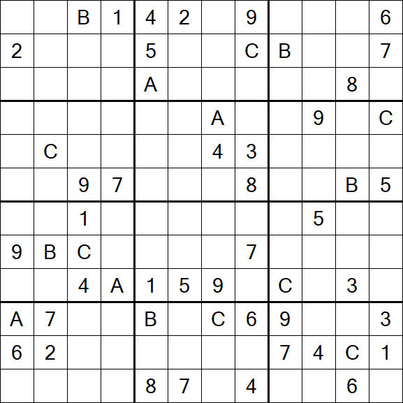 Sudoku 12x12 - Difficile