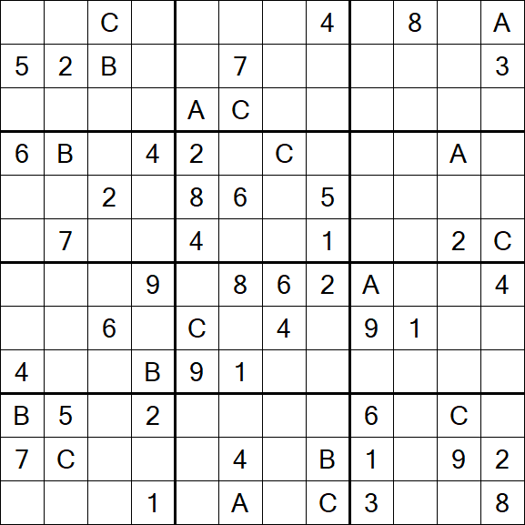 Sudoku 12x12 - Difficile