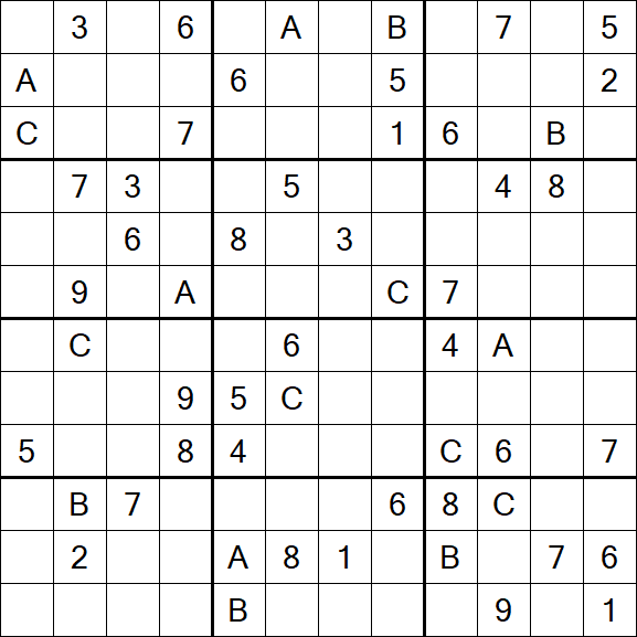 Sudoku 12x12 - Difficile