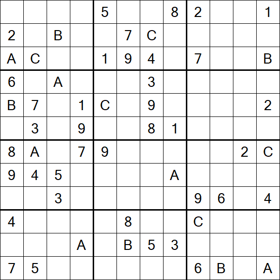 Sudoku 12x12 - Difficile