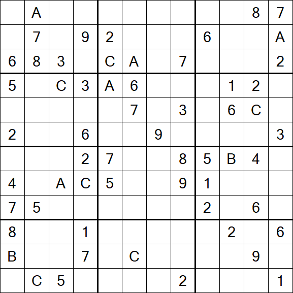 Sudoku 12x12 - Difficile