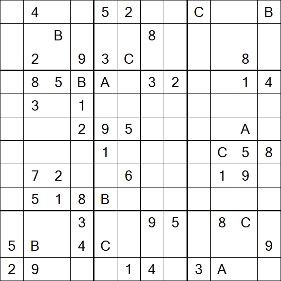 Sudoku 12x12 - Difficile