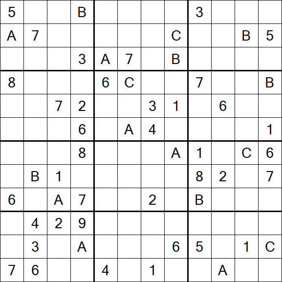 Sudoku 12x12 - Difficile